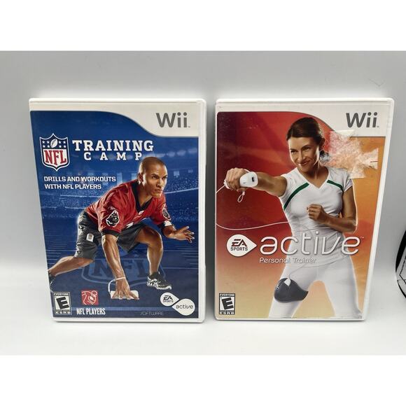 Wii NFL Training Camp & EA Active - Complete Bundle - Picture 1 of 12